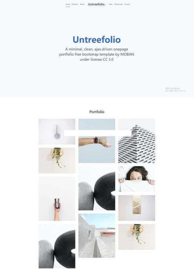UI网页设计公司Bootstrap模板-捌零源码