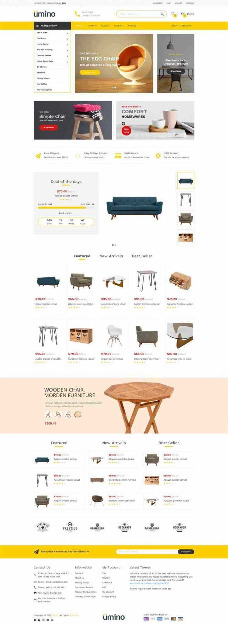 Bootstrap4响应式室内家具家居用品电商销售商城-捌零源码