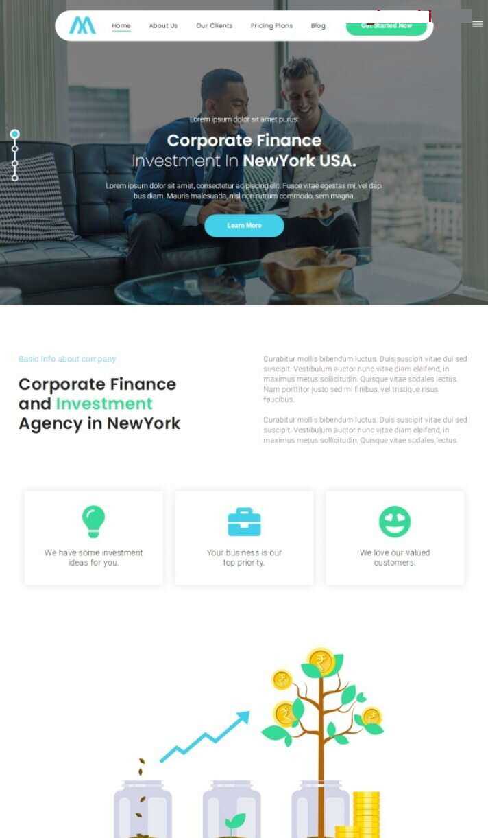 HTML5融资开发机构网站模板-捌零源码