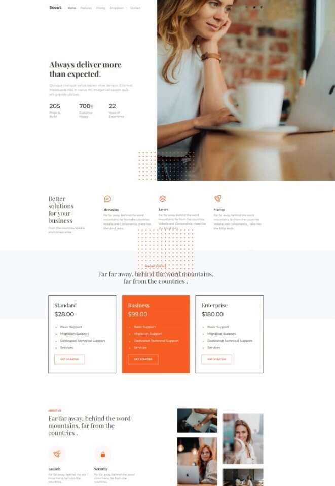Bootstrap商务咨询服务公司网站HTML模板-捌零源码