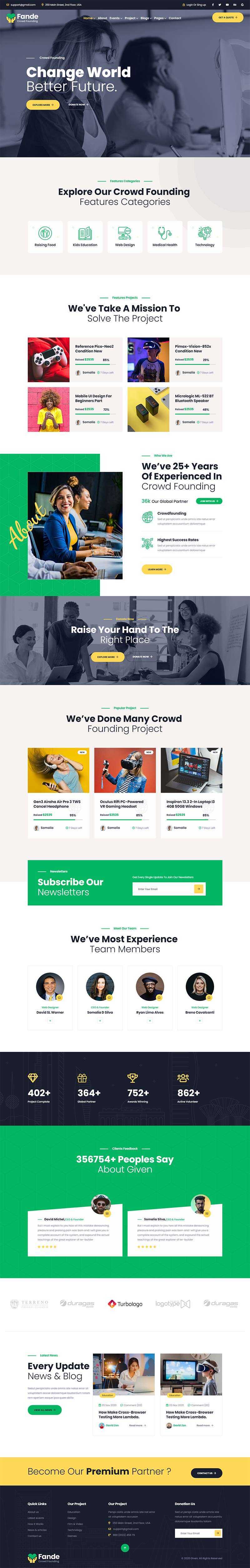 创业投资众筹平台HTML5模板-捌零源码