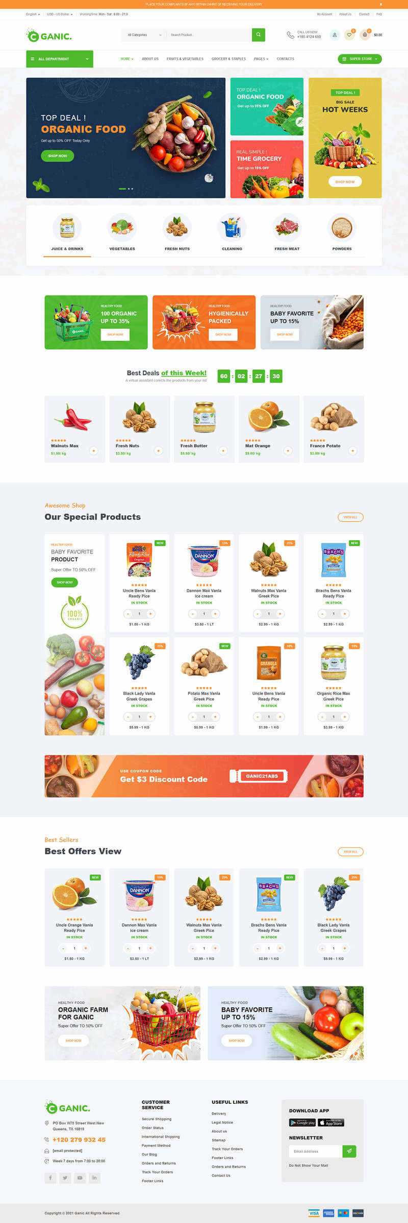 Bootstrap生鲜美食超市HTML5电商模板-捌零源码